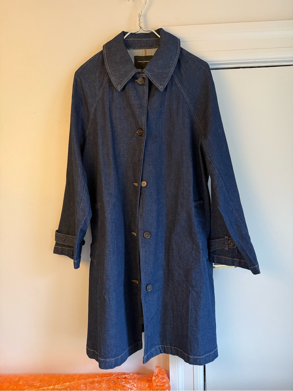 Banana Republic Dark Blue Denim Coat